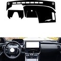 leather dashboard cover Compatible with Toyota BZ4X，dash cover（black）