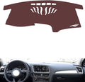 Leather Dashboard Cover Compatible with Audi Q5 2010-2018，Dash Cover, Non-Slip Dash Cover, Dash mat Dashboard Cover, Interior Dash Covers