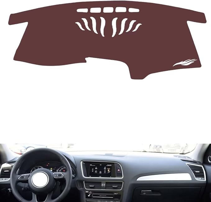 Leather Dashboard Cover Compatible with Audi Q5 2010-2018，Dash Cover, Non-Slip Dash Cover, Dash mat Dashboard Cover, Interior Dash Covers