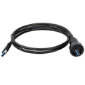 CNLINKO USB 3.0 Type A Male Plug to Male Plug with 1M Cable Connector Outdoor Waterproof IP67 Data Power Industrial Connector Port