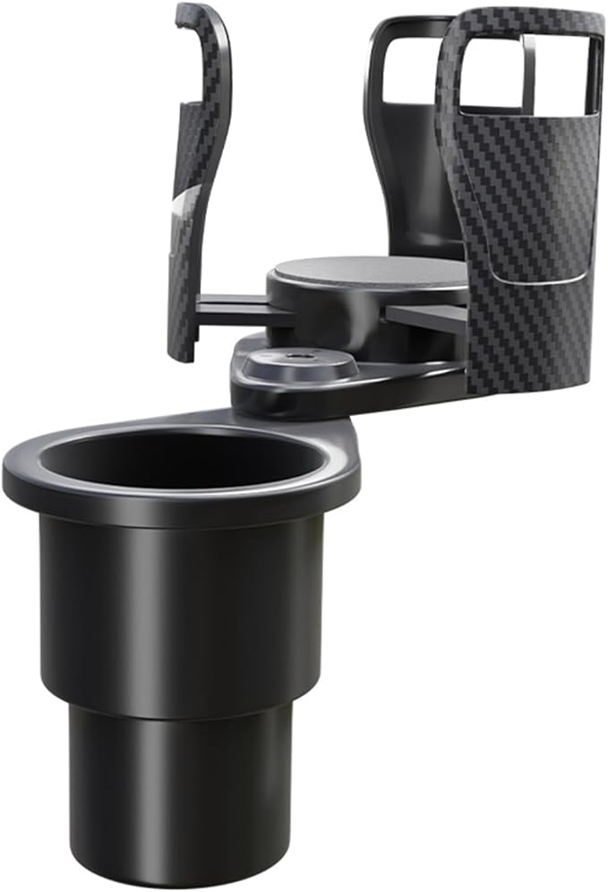 Adjustable Expandable Cup Holder for car Most Cars Trucks SUVs.-Car Cup Holder Expander fit cola Coffee Cups,2 in 1 cupholder Expander Compatible with Big Paper Bucket. (BJ-2380)