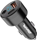 3 in 1 Starlink Mini Accessory 12v Car Cigarette Lighter Adapter Charger,with Digital Display,Compatible with Starlink Mini DC Power Cable UBS-A USB-C for All Car Models