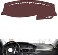 Leather Dashboard Cover Compatible with MG MG6 2010-2015,Dash Board Cover mat Anti-Slip Sun-Proof and dust-Proof(Brown)