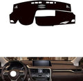leather dashboard cover Compatible with LEX RX (NO HUD 2016-2019，dash cover（black）