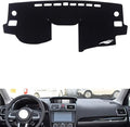 leather dashboard cover Compatible with SubaruSubaru IMPREZA 2015，dash cover（black）