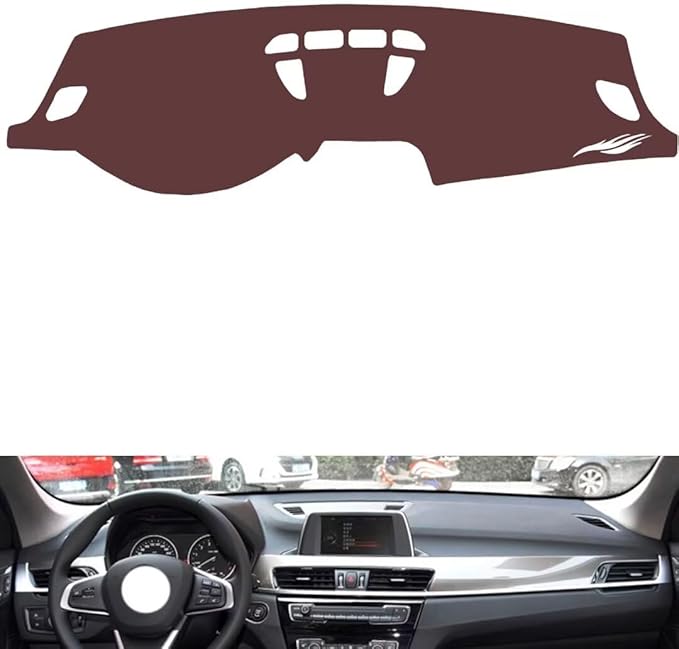 Leather Dashboard Cover Compatible with BMW X2（NO HUD、No Speaker） 2016-2023，Dash Cover, Non-Slip Dash Cover, Dash mat Dashboard Cover, Interior Dash Covers