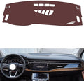 Leather Dashboard Cover Compatible with Audi Q7 (NO HUD 2020-2025，Dash Cover, Non-Slip Dash Cover, Dash mat Dashboard Cover, Interior Dash Covers