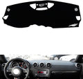 leather dashboard cover Compatible with Audi TT 2008-2014，dash cover（black）