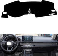 leather dashboard cover Compatible with HONDA integra，dash cover（black）