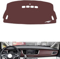 Leather Dashboard Cover Compatible with Buick GL8 25S/28T 2017，Dash Cover, Non-Slip Dash Cover, Dash mat Dashboard Cover, Interior Dash Covers