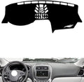 leather dashboard cover Compatible with Lincoln Nautilus（No warning light） 2019-20，dash cover（black）