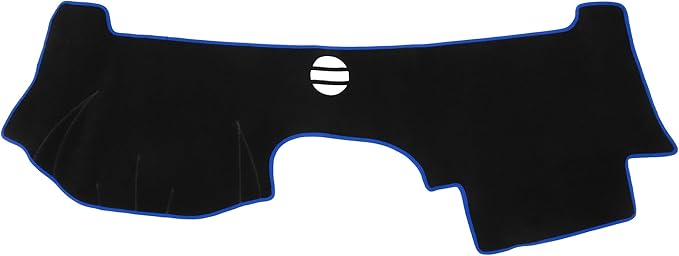 Dashboard Cover Compatible for Cadillac CTS 2004-2009, Non-Slip Polyester Black Blue Dash Cover Mat Dash Board Protector Cover
