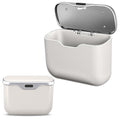 MAIBAOYUAN Car Trash Can with Lid, Leakproof Auto Garbage Bin, Waterproof Car Trash Bag Holder with PU Leather Top for Back of Seat/Door, Fit for SUVs, Sedans, Trucks Beige