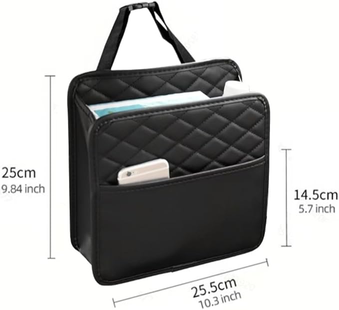 Car Seat Organizer for Toyota Corolla 2020-2026, Backseat Storage Bag PU Leather Hanging Holder Waterproof Travel Accessories