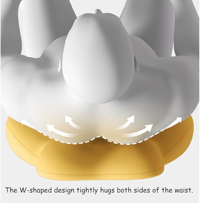 Car Lumbar Support Pillow for Ford Mustang GTD 2025 Memory Foam Back Support Cushion Breathable Car Seat Lumbar Pad Accessories,Yellow