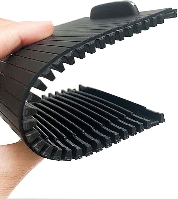 Center Console Roller Blind Cover, Cup Holder Rolling Zipper Console Sliding Shutters Replacement for Mercedes Benz C-Class W204 C180 C200 C220 C300 C350 E-Class W207 W212 E260 E300