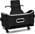 Backseat Car Organizer with Cup Holder, Multifunctional Headrest Storage Organizer for Cars, SUVs, Trucks, with Tissue Box, Drink Cup Holder & Handbag Hook (Black)