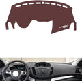 Leather Dashboard Cover Compatible with Ford Kuga (Two Wheel Drive) 2013-2018，Dash Cover, Non-Slip Dash Cover, Dash mat Dashboard Cover, Interior Dash Covers