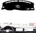leather dashboard cover Compatible with VW Tayron（speakers） 2019-2022，dash cover（black）