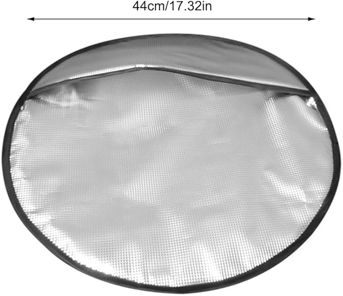 Steering Wheel Sun Shade Cover, Steering Wheel Sun Block Anti-Heat Aluminum Foil Steering Wheel Cover Steering Wheel Sun Heat Shield for SUV Truck Van