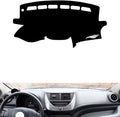 leather dashboard cover Compatible with Suzuki NEW Alto (tachometer 2009-2016，dash cover（black）