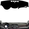 leather dashboard cover Compatible with Chevy Malibu 2016-2019，dash cover（black）