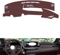 Leather Dashboard Cover Compatible with Old LEX ES (NO HUD) 2018-2020,Dash Board Cover mat Anti-Slip Sun-Proof and dust-Proof(Brown)