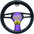 Majic Slip-On Steering Wheel Cover with Leatherette with Trim Design 1 Ea. (Black)