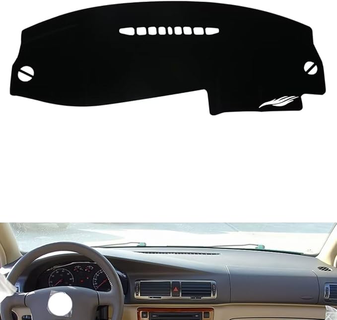 leather dashboard cover Compatible with VW Lao Passat 2005-2007，dash cover（black）