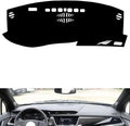 Leather Dashboard Cover Compatible with Cadillac XT5（Warning Light） 2016-2024，Dash Cover（Black）