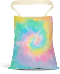 Car Trash Bag Car Garbage Bag Hanging Cars Trash Can, Waterproof Cars Back Seat Organizer for Vehicle Travelling Campingg Colored Rainbow Tie Dye Pattern