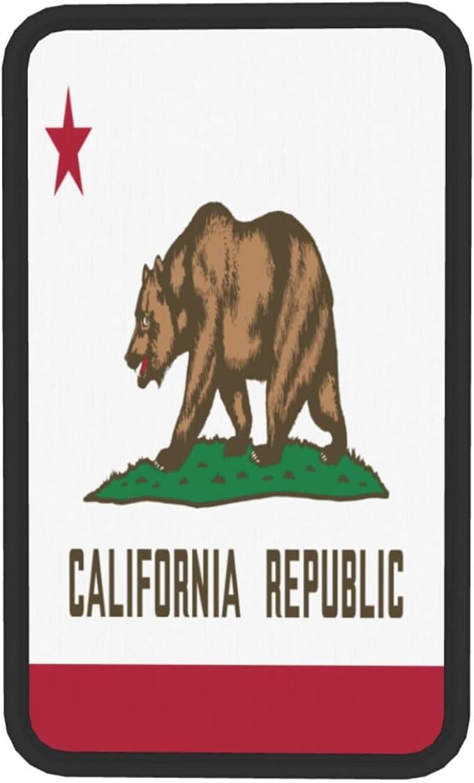 California State Flag Car Center Console Cover, Universal Waterproof Armrest Pad, Soft Comfort Cushion & Scratch-Resistant Protector for Cars, SUVs and Trucks