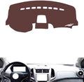 Leather Dashboard Cover Compatible with Chevy Aveo 2011-2013，Dash Cover, Non-Slip Dash Cover, Dash mat Dashboard Cover, Interior Dash Covers