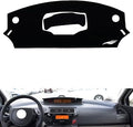 leather dashboard cover Compatible with Citroen C-QUATRE 2012-2016，dash cover（black）