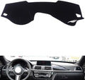 leather dashboard cover Compatible with BMW 3 series GT (No speaker 2020，dash cover（black）