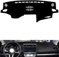leather dashboard cover Compatible with SubaruSubaru Legacy 2016-2020，dash cover（black）