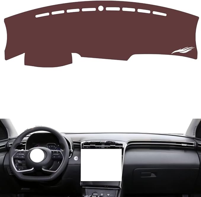 Leather Dashboard Cover Compatible with HyundaiHyundai Tucson L 21-2023，Dash Cover, Non-Slip Dash Cover, Dash mat Dashboard Cover, Interior Dash Covers