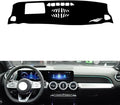 Leather Dashboard Cover Compatible with Mercedes EQB（HUD） 2020-2025，Dash Cover（Black）