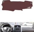 Leather Dashboard Cover Compatible with Nissan New Sunny 2010-2016，Dash Cover, Non-Slip Dash Cover, Dash mat Dashboard Cover, Interior Dash Covers