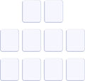 ZC GEL Sticky Gel Pads (10 Pack), As Seen On TV Removable Traceless Gripping Pad Washable Reusable Anti Slip Pad for Car Dashboard Office Home Stick Anything Anywhere, Clear
