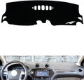 leather dashboard cover Compatible with FORD Mondeo 2007-2012，dash cover（black）
