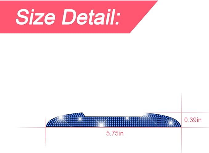 4 PCS Bling Rhinestone Car Door Handle Scratch Protector, Universal for All Cars, Vehicles, SUVs, Car Side Rearview Mirror, Car Door Edge Guard, Car Exterior Accessories for Women Men (Blue)