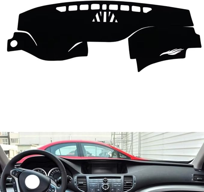 generic leather dashboard cover Compatible with HONDA Spirior 2009-2014，dash cover（black）