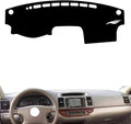 leather dashboard cover Compatible with Toyota Camry 2002-2006，dash cover（black）