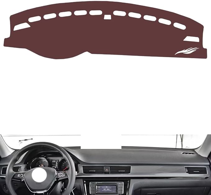 Leather Dashboard Cover Compatible with VW C-Trek，Dash Cover, Non-Slip Dash Cover, Dash mat Dashboard Cover, Interior Dash Covers