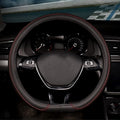 Car Steering Wheel Cover with Durable PU Leather, Universal 21 inch Fit for Car Truck SUV, Breathable Anti Slip Auto Steering Wheel Covers for Men and Women