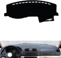 leather dashboard cover Compatible with SkodaSkoda Fabia 2007-2014，dash cover（black）