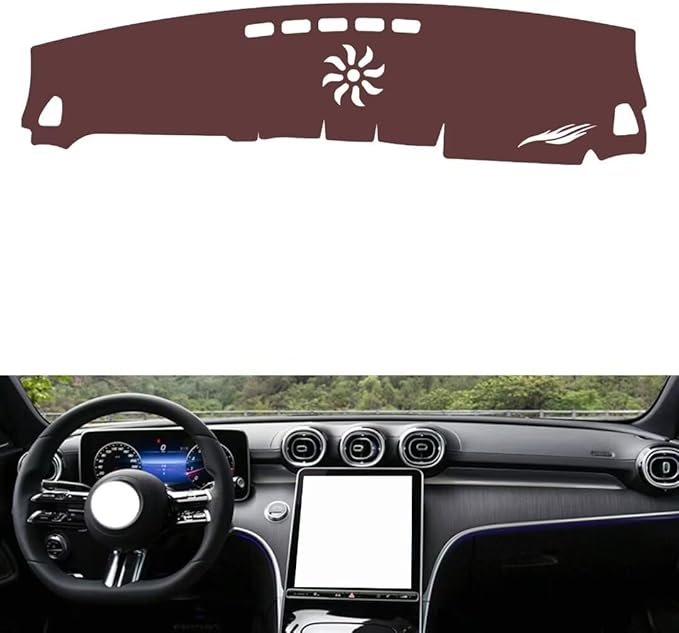 Leather Dashboard Cover Compatible with Mercedes CLE，Dash Cover, Non-Slip Dash Cover, Dash mat Dashboard Cover, Interior Dash Covers