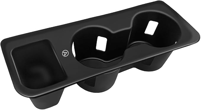 Muslogy Center Console Cup Holder Inserts Compatible with 2022-2025 Ford Maverick Accessories Middle Console Drink Holder Silicone Black Organizer Non-Slip Drink Stopper