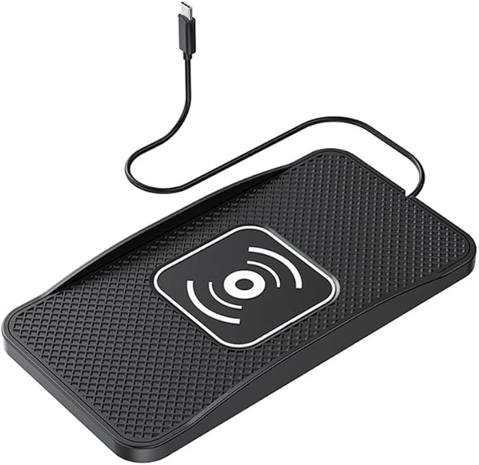 Wireless Car Charger Pad for Kia Telluride 2020-2025, Type-C/USB 20W Car Wireless Charger Non-Slip Phone Charging Pad Car Accessories,A 30cm Cable Type-C Plug